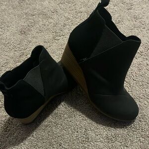 Black Wedge Shoes